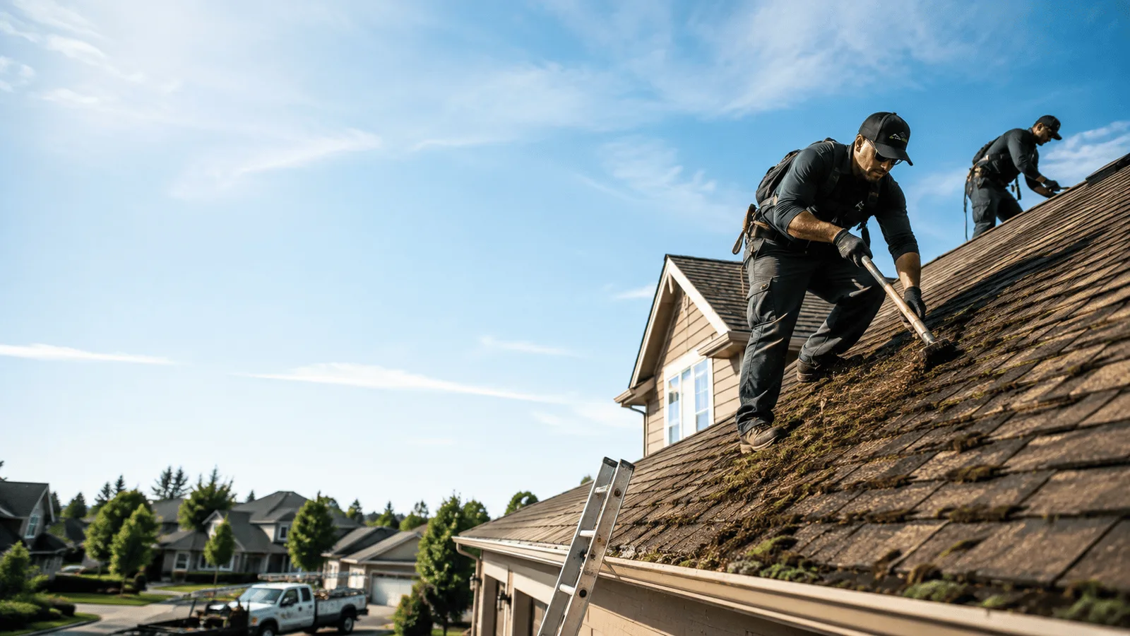 Roof Moss Removal in Visalia, CA near me